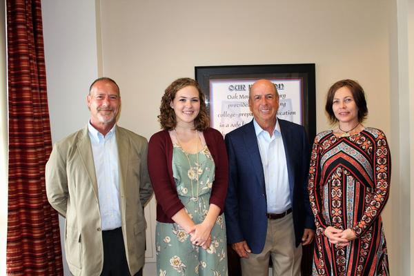 Ruby Hembree with her parents